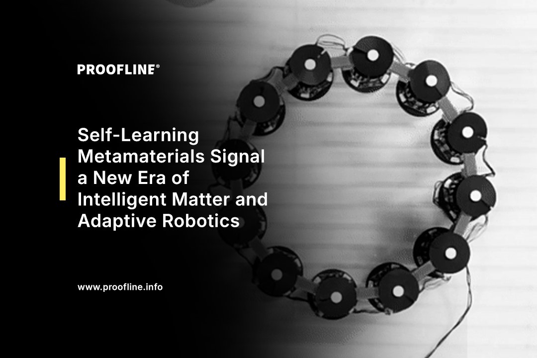 Self-Learning Metamaterials Signal a New Era of Intelligent Matter and Adaptive Robotics