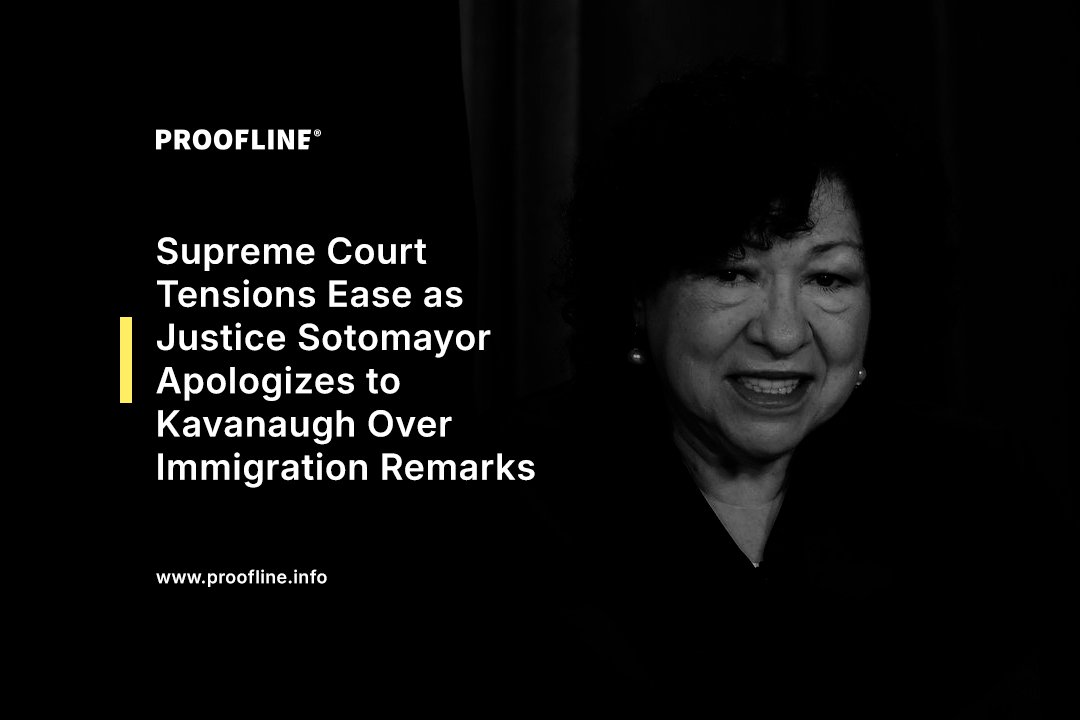 Supreme Court Tensions Ease as Justice Sotomayor Apologizes to Kavanaugh Over Immigration Remarks