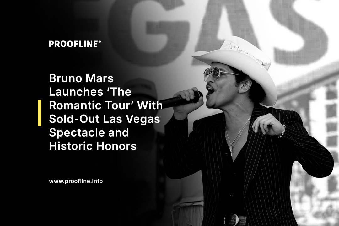 Bruno Mars Launches ‘The Romantic Tour’ With Sold-Out Las Vegas Spectacle and Historic Honors