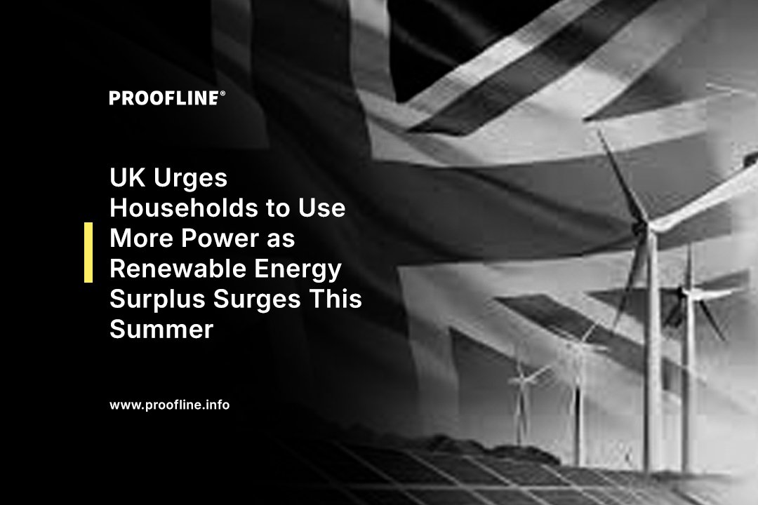 UK Urges Households to Use More Power as Renewable Energy Surplus Surges This Summer