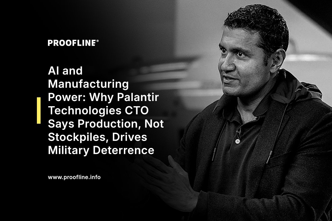 AI and Manufacturing Power: Why Palantir Technologies CTO Says Production, Not Stockpiles, Drives Military Deterrence